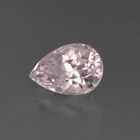 Kunzita rosa natural 4,11ct, formato de pêra, VVS-VS
