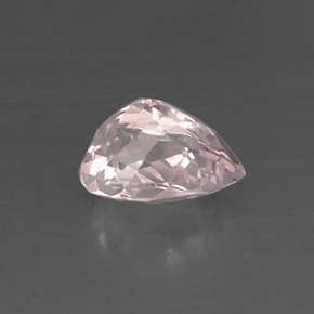 Kunzita rosa natural 4,11ct, formato de pêra, VVS-VS
