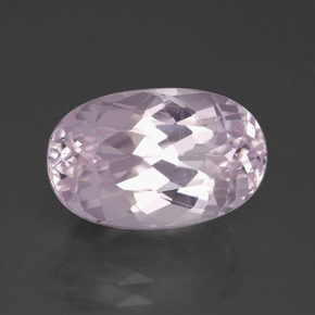 Kunzita rosa natural 7,30ct, corte oval, VVS-VS