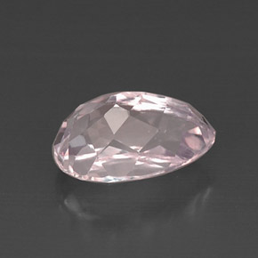 Kunzita rosa natural 6,55ct, formato de pêra, VVS-VS