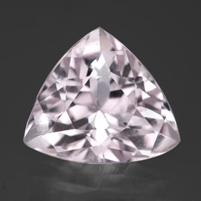 Kunzita rosa natural 6,61ct, trillion, VVS-VS
