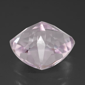 Kunzita rosa natural 6,61ct, trillion, VVS-VS