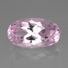 Kunzita Luz rosa Natural 9.01ct, Corte Oval, VVS
