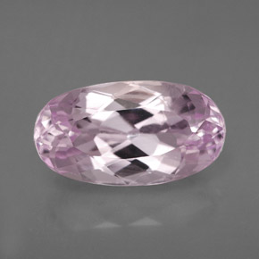 Kunzita rosa natural 6,51ct, corte oval, VVS-VS