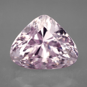 Kunzita rosa natural 10,60ct, formato de pêra, VVS