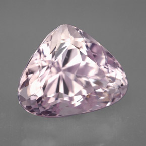 Kunzita rosa natural 10,60ct, formato de pêra, VVS