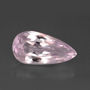 Kunzita Rosa Natural 4.68ct, Formato de pêra, VVS
