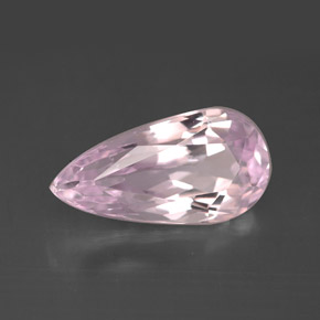 Kunzita Rosa Natural 4.68ct, Formato de pêra, VVS