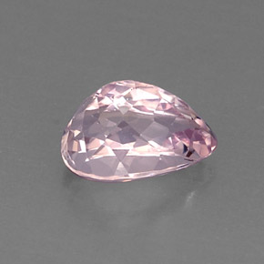 Kunzita rosa natural 5,88ct, formato de pêra, VS