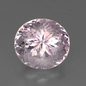 Kunzita rosa natural 11,27ct, corte oval, VVS
