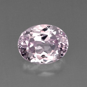 Kunzita rosa natural 6,73ct, corte oval, VVS-VS