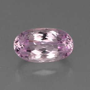 Kunzita rosa natural 6,56ct, corte oval, VVS