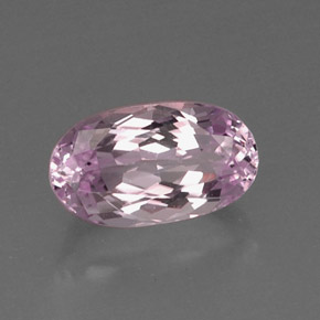 Kunzita rosa natural 6,56ct, corte oval, VVS