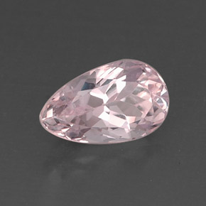 Kunzita Rosa Natural 5.28ct, Formato de pêra, VVS-VS