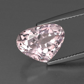 Kunzita Rosa Natural 5.86ct, Formato de pêra, VVS