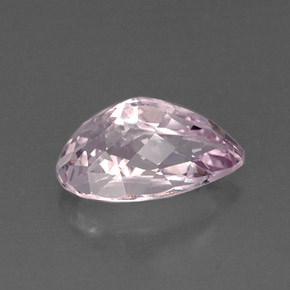 Kunzita rosa natural 8,39ct, formato de pêra, VVS