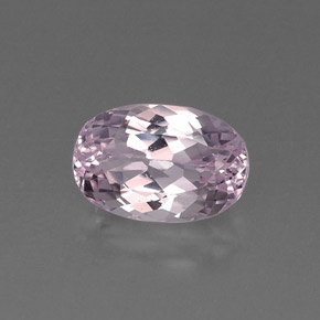 Kunzita rosa natural 6,65ct, corte oval, VVS