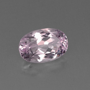 Kunzita rosa natural 6,65ct, corte oval, VVS