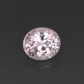 Kunzita rosa natural 5,09ct, corte oval, VVS-VS