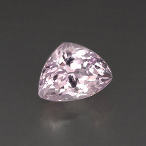 Kunzita rosa natural 8,49ct, trillion, VS