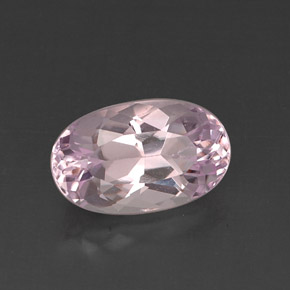 Kunzita rosa natural 7,93ct, corte oval, VVS