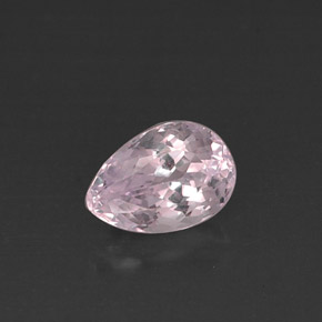 Kunzita rosa natural 4,00ct, formato de pêra, VS