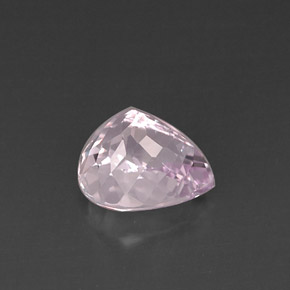 Kunzita rosa natural 6,11ct, formato de pêra, VVS-VS
