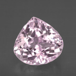 Kunzita rosa natural 4,51ct, formato de pêra, VVS-VS