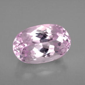 Kunzita rosa natural 6,11ct, corte oval, VVS