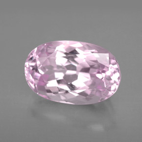 Kunzita rosa natural 6,11ct, corte oval, VVS