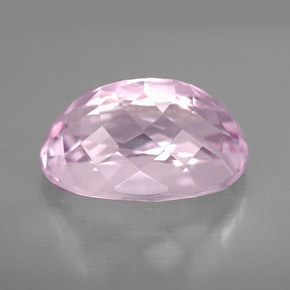 Kunzita rosa natural 6,11ct, corte oval, VVS