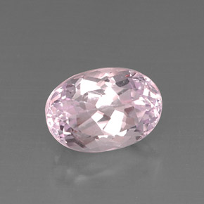 Kunzita rosa natural 8,31ct, corte oval, VS