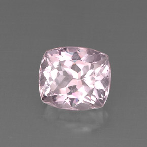 Kunzita rosa natural 8,05ct, almofada cortada, VVS-VS