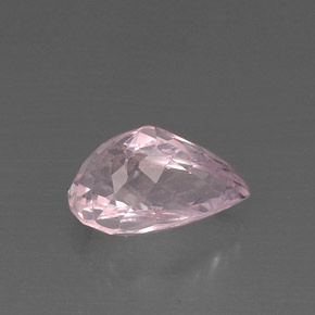 Kunzita rosa natural 9,14ct, formato de pêra, VS