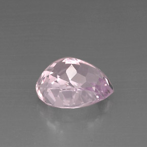 Kunzita rosa natural 9,78ct, formato de pêra, VS
