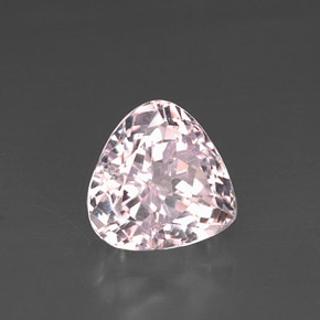 Kunzita rosa natural 9,89ct, formato de pêra, VS