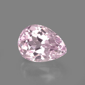 Kunzita rosa natural 5,99ct, formato de pêra, VS