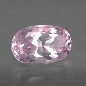 Kunzita rosa natural 5,36ct, corte oval, VVS-VS