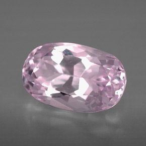 Kunzita rosa natural 5,36ct, corte oval, VVS-VS
