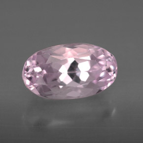 Kunzita rosa natural 4,04ct, corte oval, VS