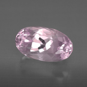 Kunzita rosa natural 4,04ct, corte oval, VS