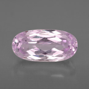 Kunzita rosa natural 4,18ct, corte oval, VS