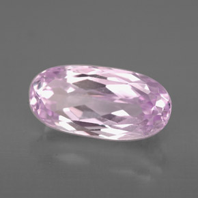 Kunzita rosa natural 4,18ct, corte oval, VS