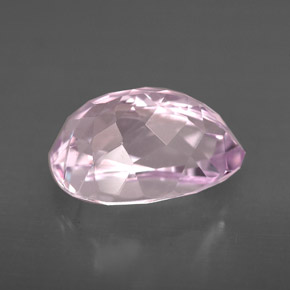 Kunzita rosa natural 4,52ct, formato de pêra, VVS-VS