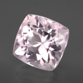 Kunzita Rosa Natural 6.51ct, Almofada cortada, VS