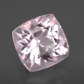 Kunzita Rosa Natural 6.51ct, Almofada cortada, VS