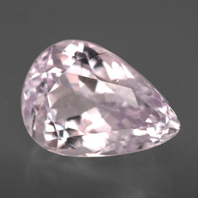 Kunzita rosa natural 7,17ct, formato de pêra, VS