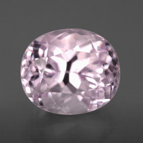 Kunzita rosa natural 5,22ct, corte oval, VVS