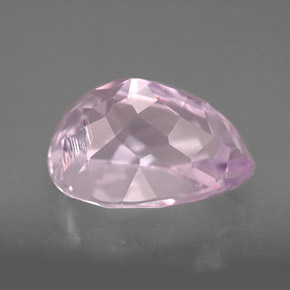 Kunzita rosa natural 5,78ct, formato de pêra, VVS-VS