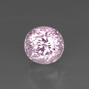 Kunzita rosa natural 5,33ct, corte oval, VVS